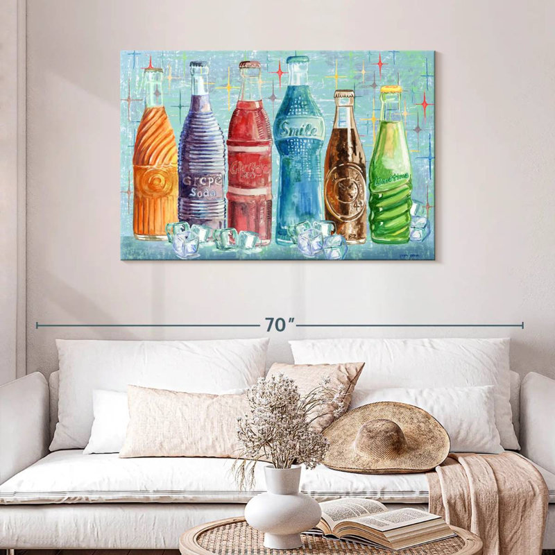 Yarlin Soda Bottles, 30" H x 45" W