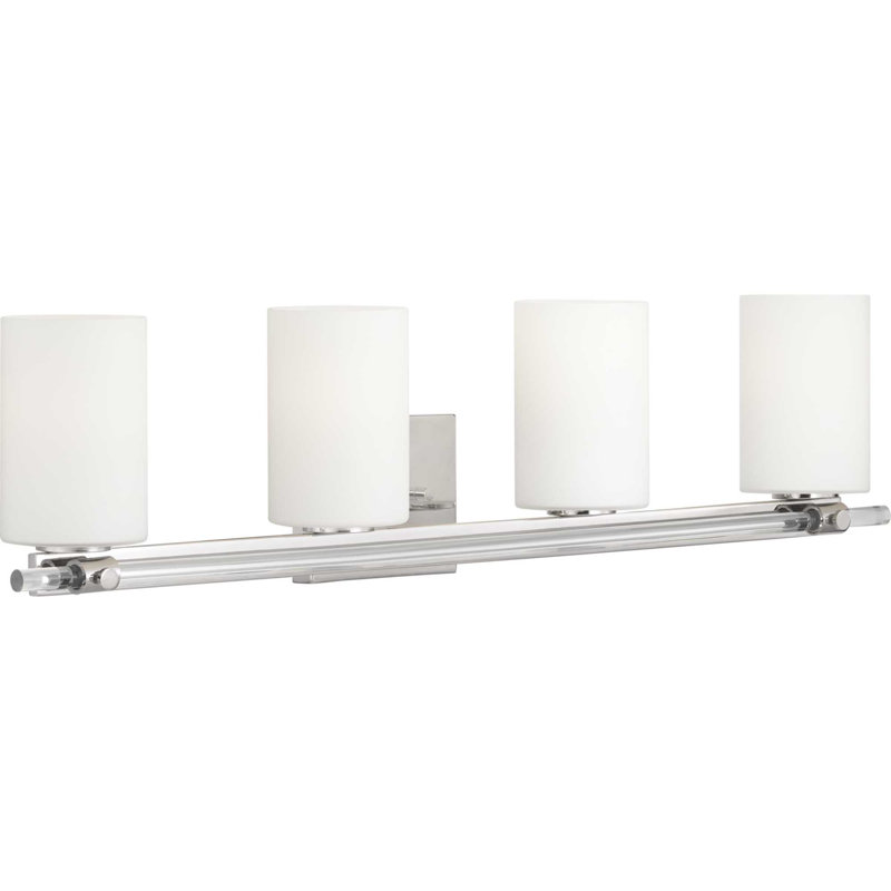 Aliso 4 - Light Dimmable Vanity Light, Polished Nickel