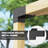 Pergola Brackets, 15° Slanted Roof Pergola Bracket Kit, Black-123185089