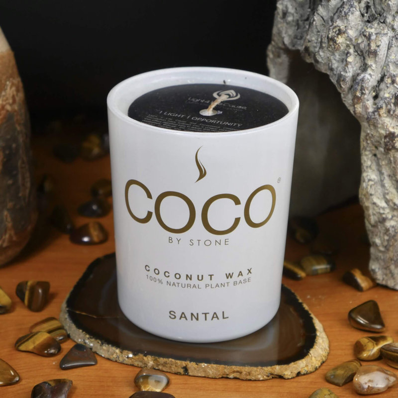 Bougie en cire Santal, Pot de 11 oz