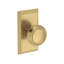 Bremerton Passage Knob with Chamfered 5in Rose in Lifetime (PVD) Polished Nickel-692314680