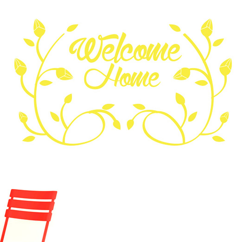 Wall Decal, Large, Bright Yellow