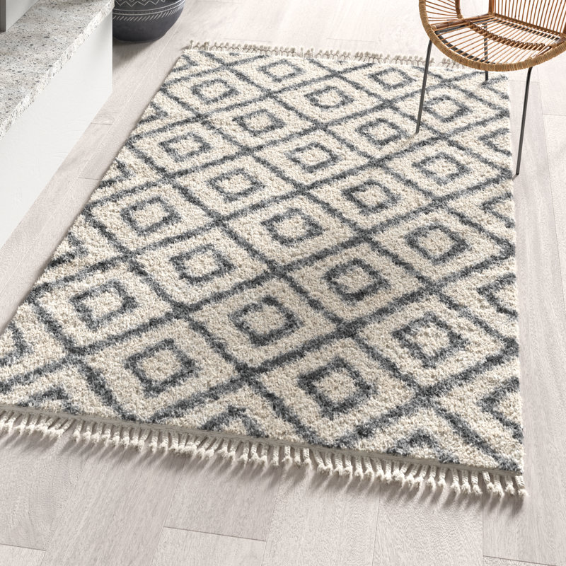 Mitzy Geometric Indoor Rug, Rectangle 5'1" x 8'