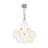 13-Light Dimmable Cluster Wavy Glass Chandelier