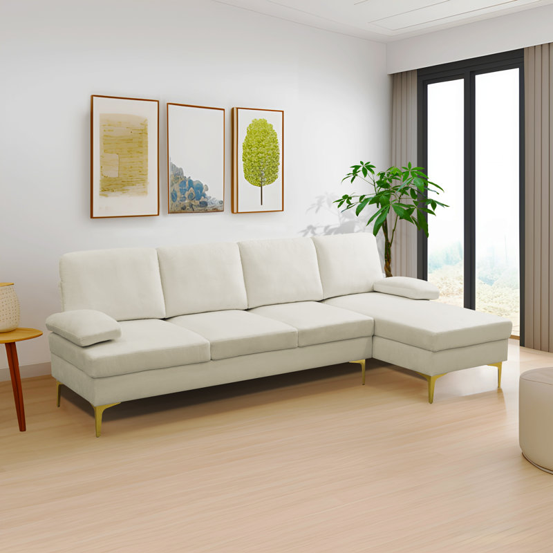 Canapé modulaire 2 pièces Laroderick, Orienté à droite