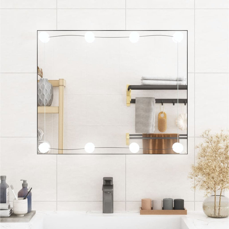 Lashaundria Flat Wall Mirror, 60cm H x 50cm W