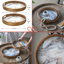 Collection French Home Home Decor - 5 avec plante artificielle, vase, plateaux, tabouret et table d'appoint