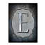 « letter e », art textuel sur toile tendue-21938886