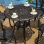 Round Outdoor Bistro Table With Umbrella Hole , 80cm cm W 80cm cm D