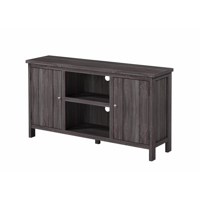 Julian Rectangular TV Stand for TV's Up To 80", Grayish Brown
