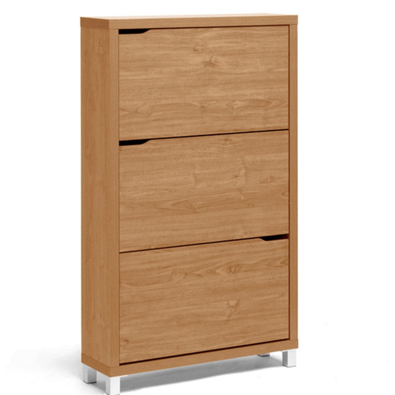 Simms 18 Pair Shoe Storage Cabinet, Natural