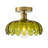 1-lamp green bowl shaped adjustable iron ceiling light