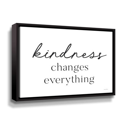 «Kindness changements» - Art textuel sur toile