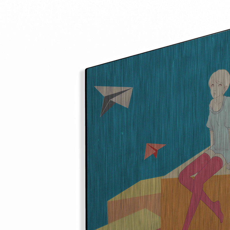 "Avions en papier" par Sai Tamiya, H 16 po x l 12 po