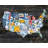 USA License Plate Map-1970865563