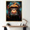 Popart art, graffiti sur toile