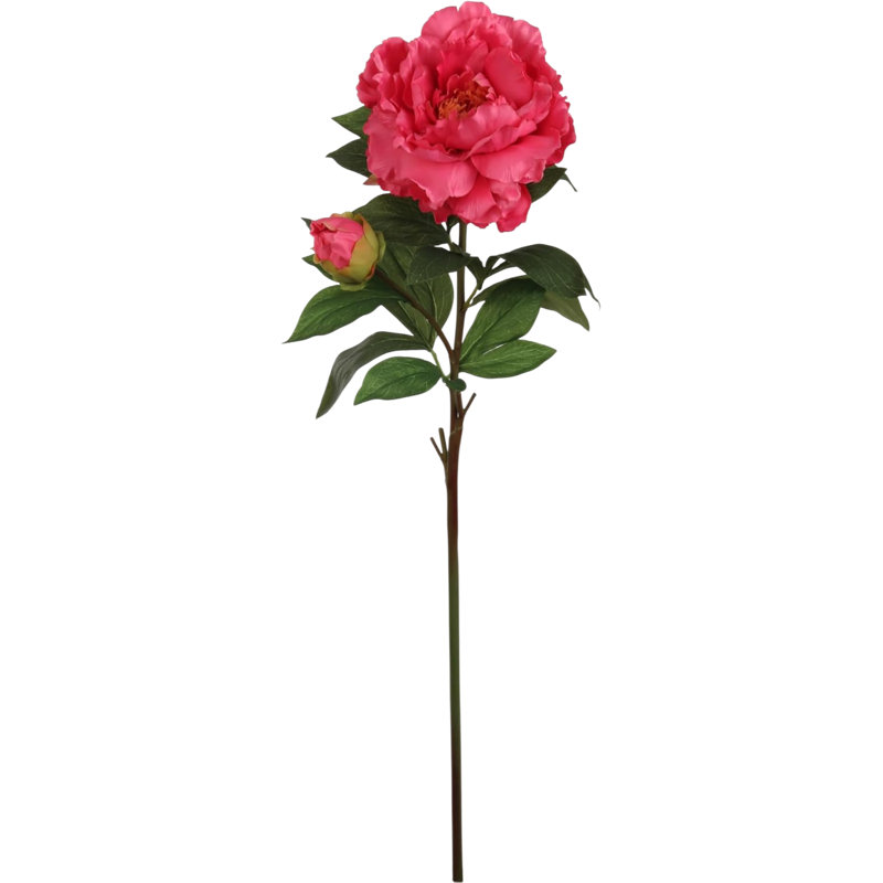 4 pièces 30 po tige de pivoine fuchsia