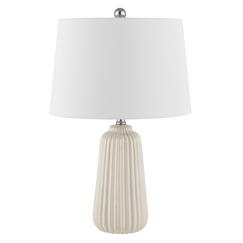 Adhelin Ceramic Table Lamp, Ivory