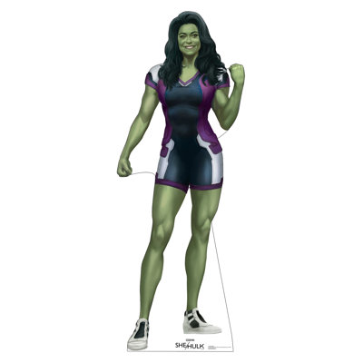 «She Hulk» en carton découpé