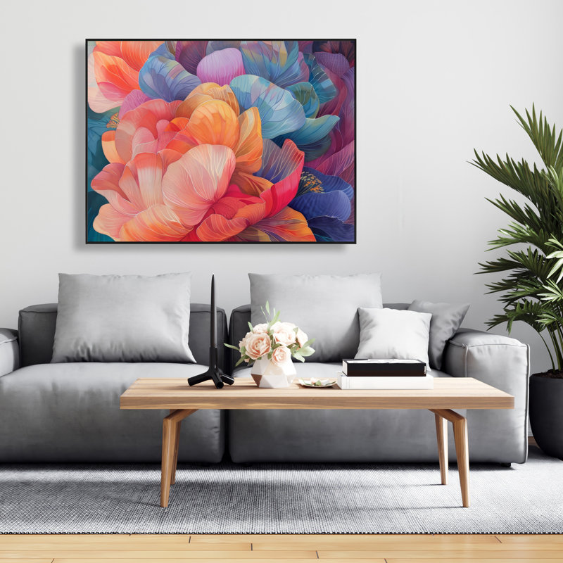 The Opening - Gray Framed Canvas for Elegant Home Decor