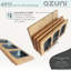 Ensemble de planche de service en bambou avec 3 contenants pliables-57806447