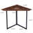Janautica Industrial Triangle Corner End Table, Space-Saving Side Table with Metal Frame, Compact Accent Table for Small Spaces, Ideal for Laptop, Living Room & Bedroom-22167126
