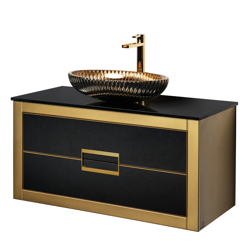 Nova 40'' W Single Vanity, Gold