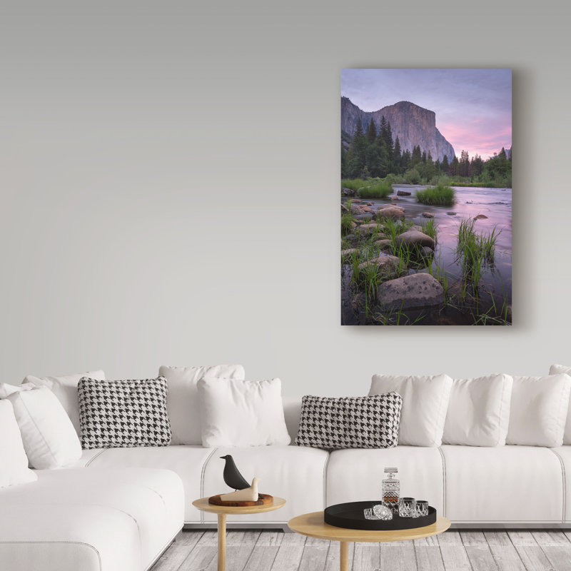 «Valley View Sunset» par Moises, impression sur toile tendue, H 19 po x l 12 po