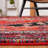 Chavis Oriental Red/Black Area Rug-447327972
