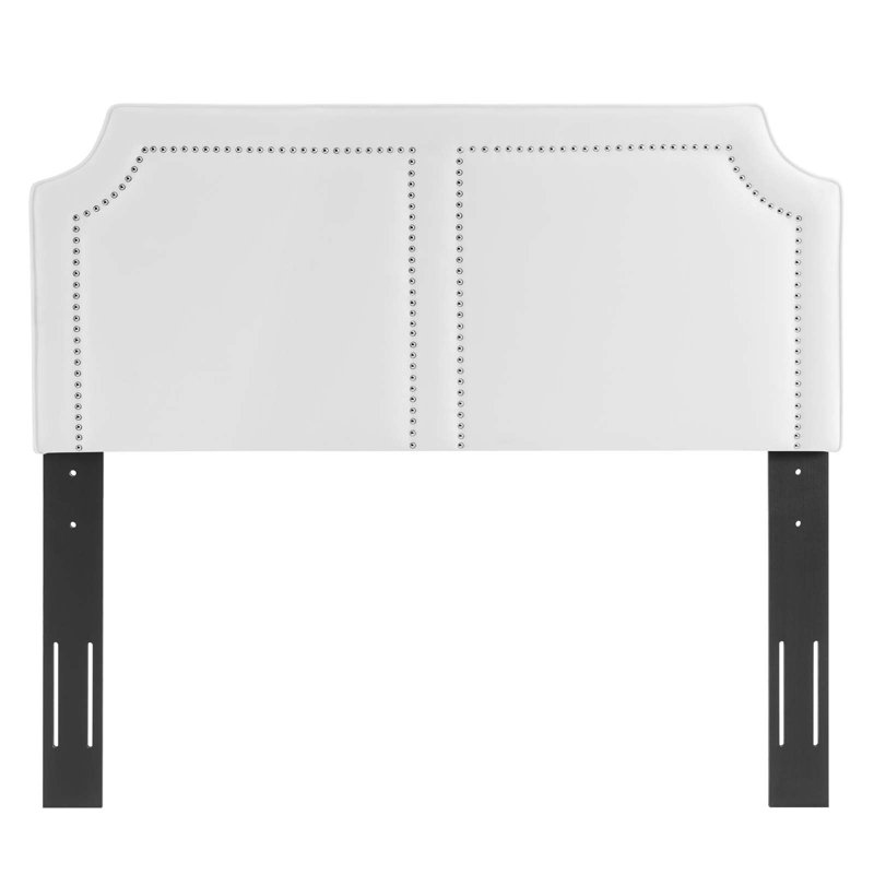 Modway Cynthia Performance Velvet Headboard, White, King