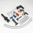 Bathroom Sink Faucet with Pop-Up Drain and Double Lever Handle-120276168