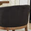 Chaise rembourrée de style Mid-Century pour la cuisine et la salle à manger avec accoudoirs-2083942361