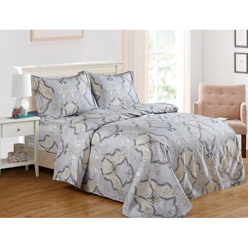 Ensemble de housse de couette French Monogram Medallion, Housse de couette simple + 5 pièces supplémentai