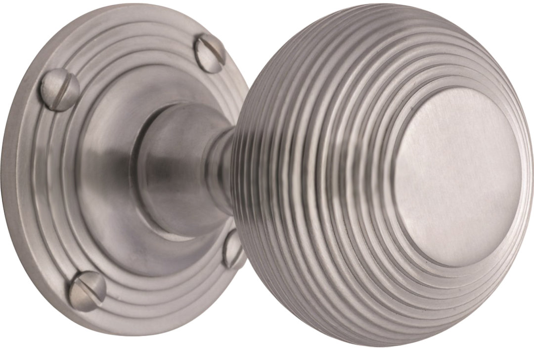 Heritage Brass Heritage Mortice Knob on Rose Reeded Design