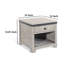 Table de bout Nelly, 1 tiroir et tablette, 24 po en bois d'acajou gris