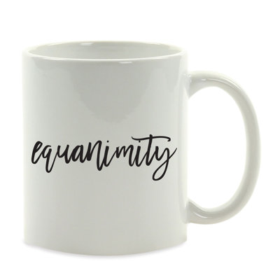 Grande tasse à café en céramique Albirdia Calligraphy