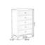 Armoire d'appoint en bois massif gris clair
