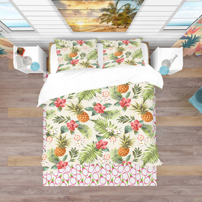 Ensemble de housse de couette tropical