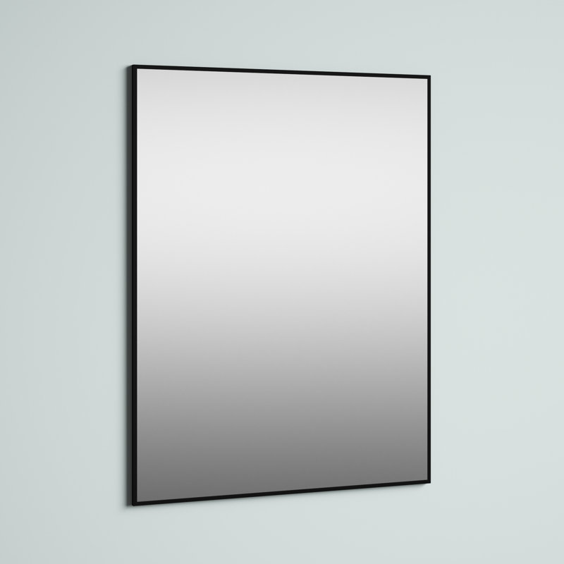 Goza Metal Flat Wall Mirror, 29.5" x 39.5"