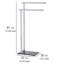 Lava 42 cm L Freestanding Towel Stand