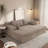 Boneless Spacious Camel Sectionals, Modular No-assembly Couch, For Modern Living Room