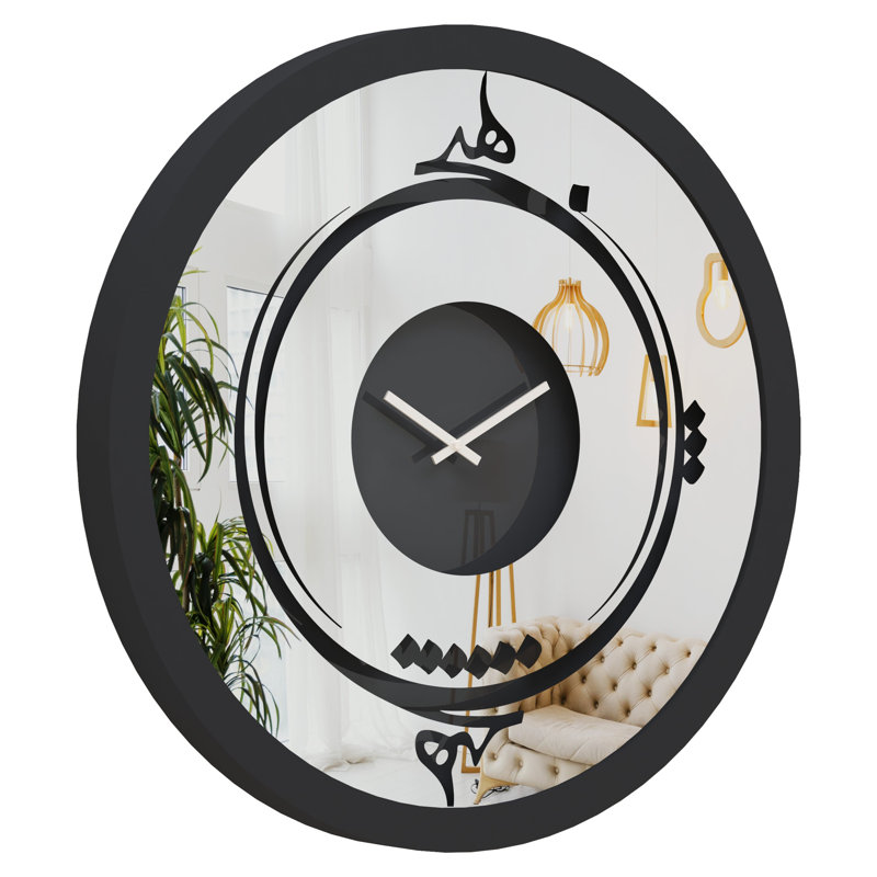 Manufactured Wood Wall Clock, Grey