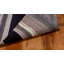 Tapis rayé en laine et en coton tissé à la main à plat Rodgers en noir / beige / brun-486301618