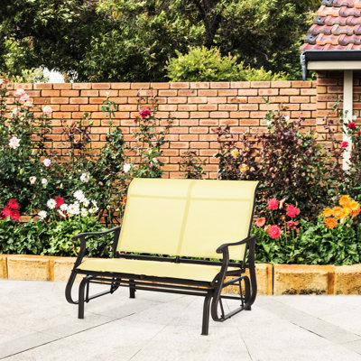Banc oscillant pour 2 personnes, causeuse de patio