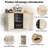 Corner Coffee Bar with Fridge Space, L Shaped Liquor Cabinet, Off-White-1381770406