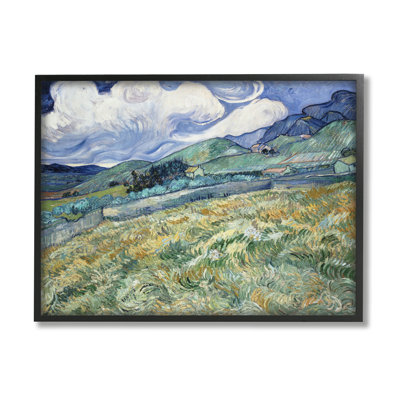 Stupell Industries Green Wheat Field Van Gogh, art de la giclée encadrée par Vincent Van Gogh