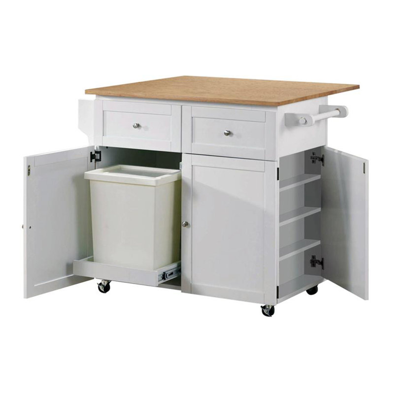 Jovonie Solid Wood Kitchen Cart