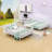 Metal Bunk Bed with Ladders and Guardrails-593592127-593592125