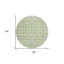 Tapis rond ivoire 8 po