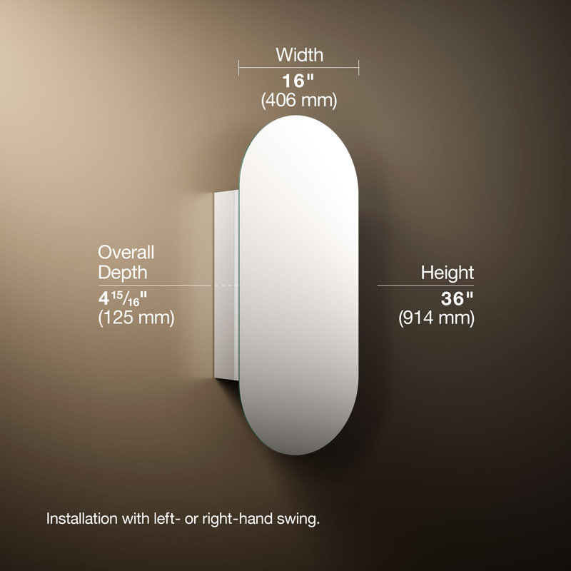 Embark Recessed Frameless Medicine Cabinet